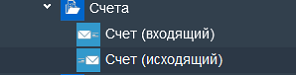 Иллюстрация к разделу «Счета». Контекст: Бухгалтерия → Главный бухгалтер → Документы.